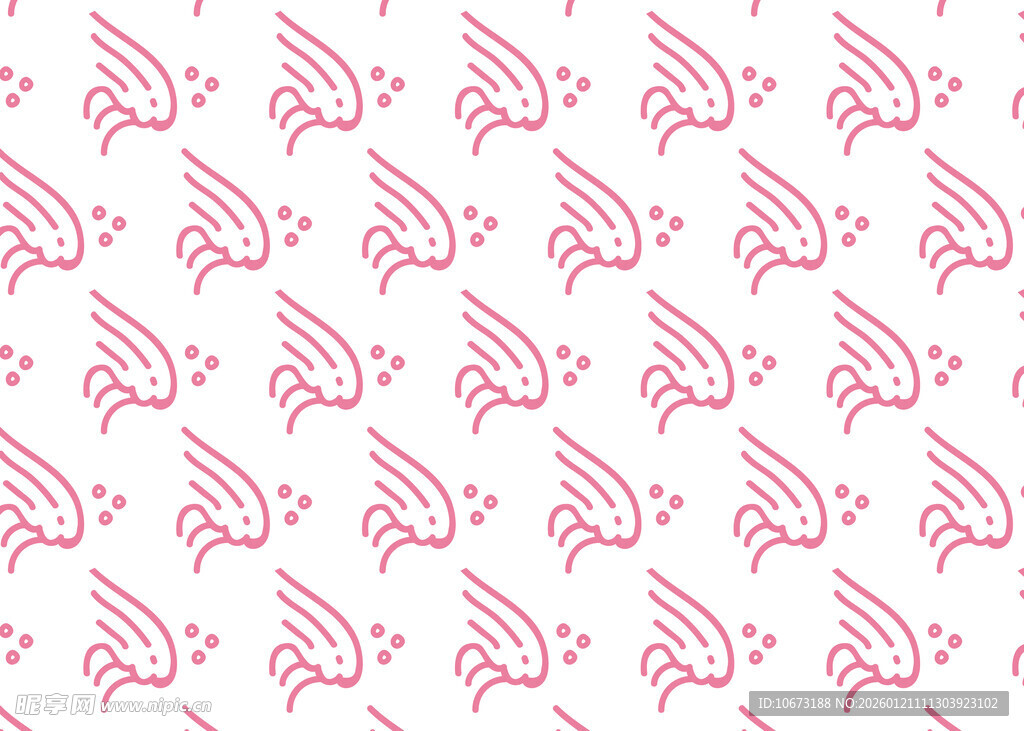 粉色翅膀图案背景纹理