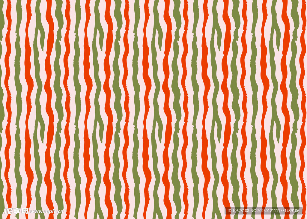 红白绿条纹图案背景