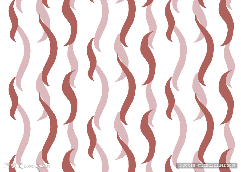 粉色波浪线条图案背景