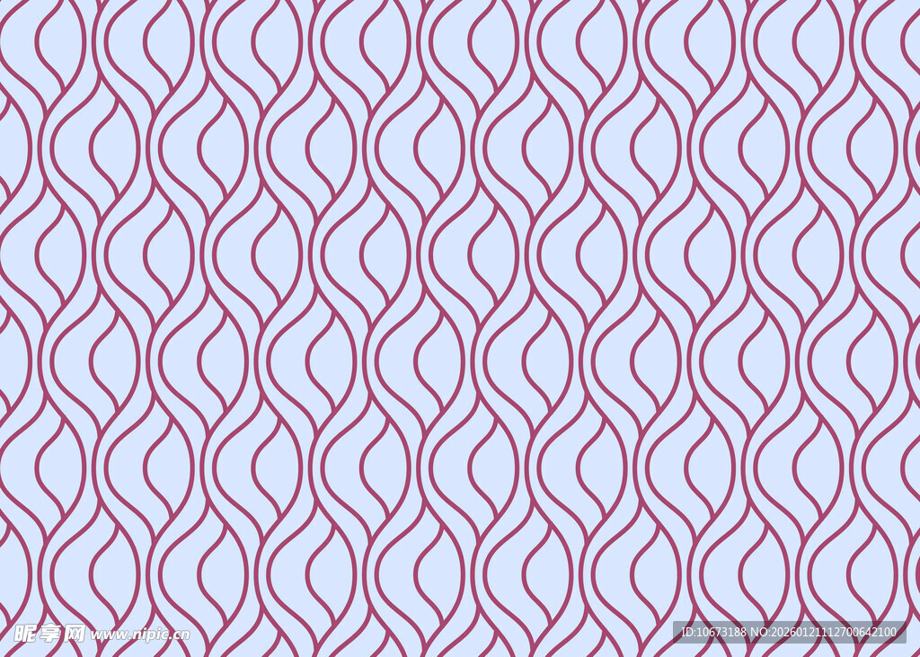 几何波浪纹无缝图案背景