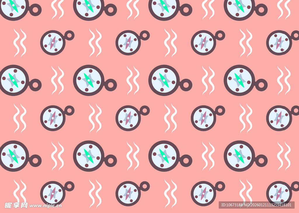 粉色背景可爱眼镜图案