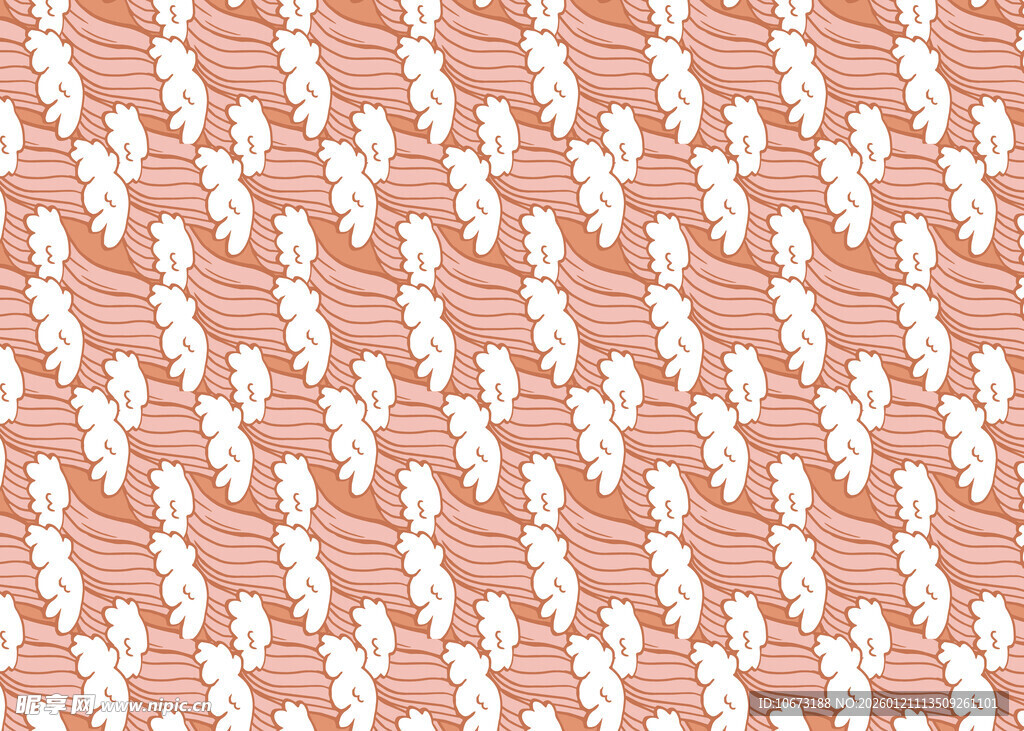 粉色动物图案纹理背景