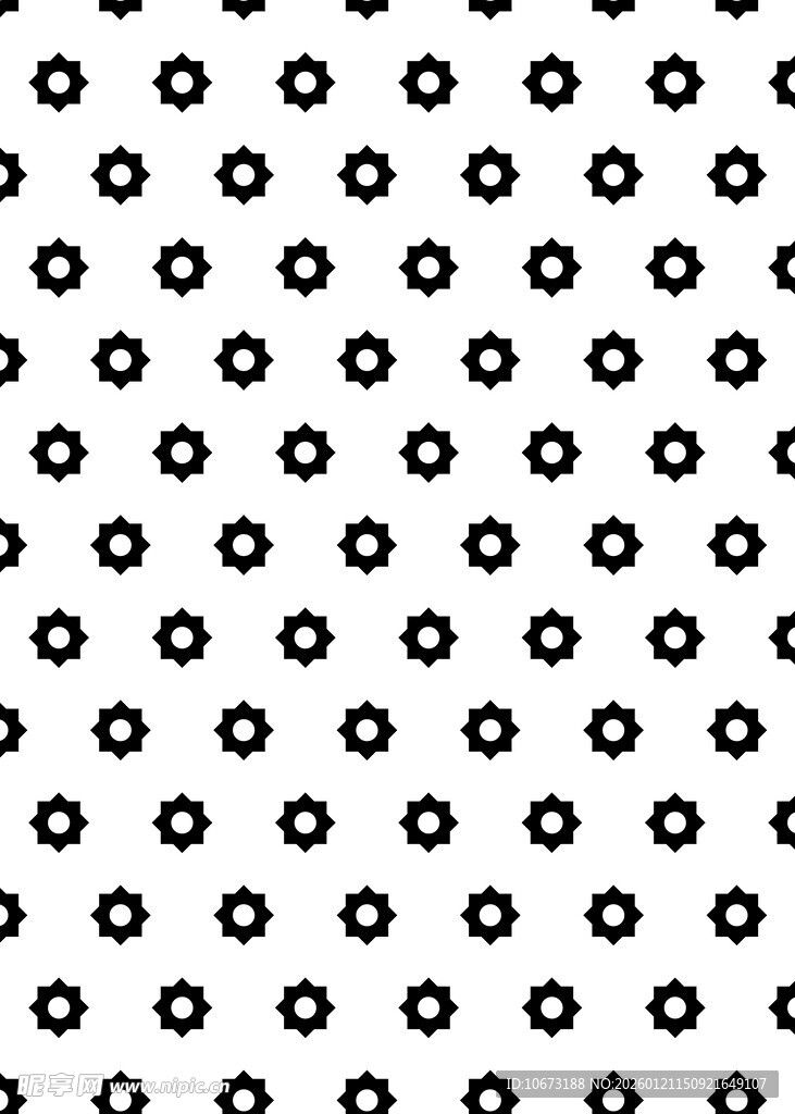 黑白圆圈循环图案背景