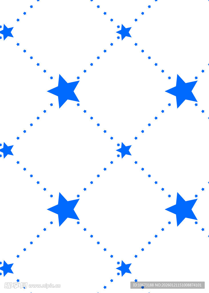 蓝色星星几何图案背景