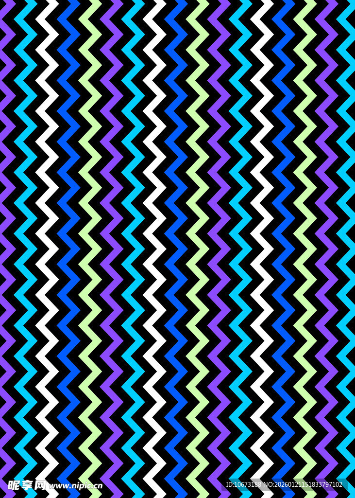 彩色锯齿纹图案背景