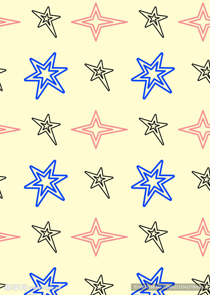 海星图案背景纹理设计