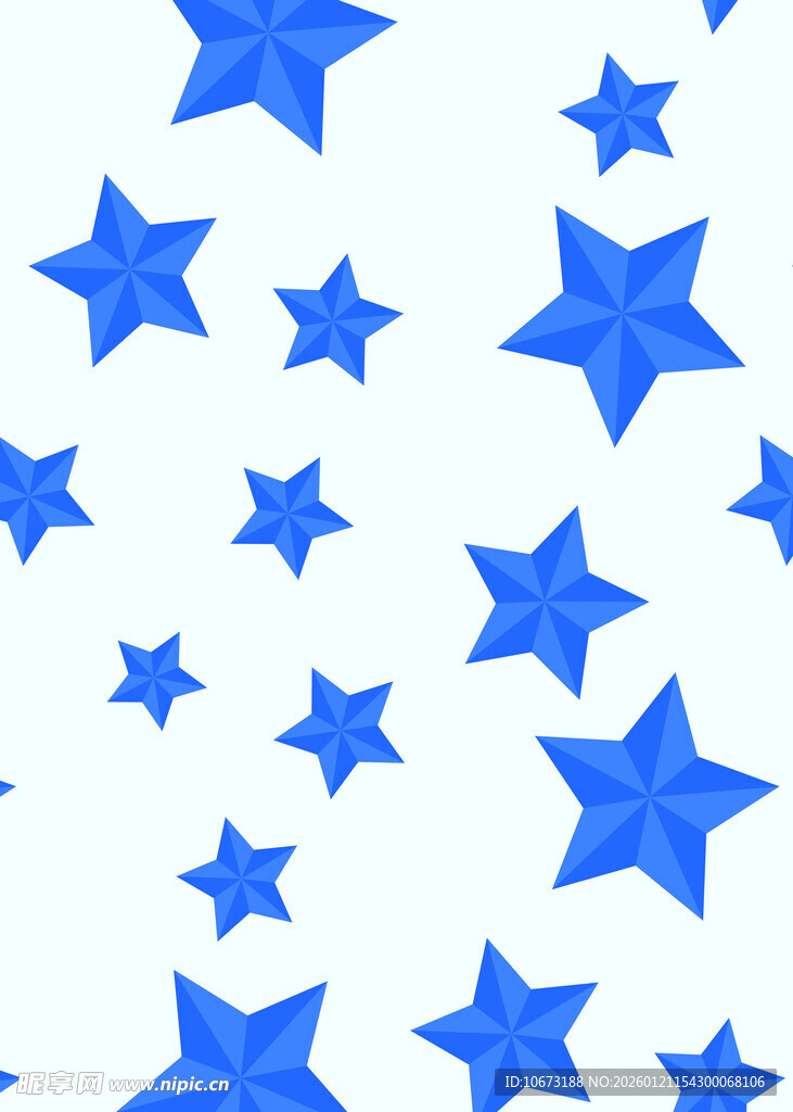 蓝色星星图案背景