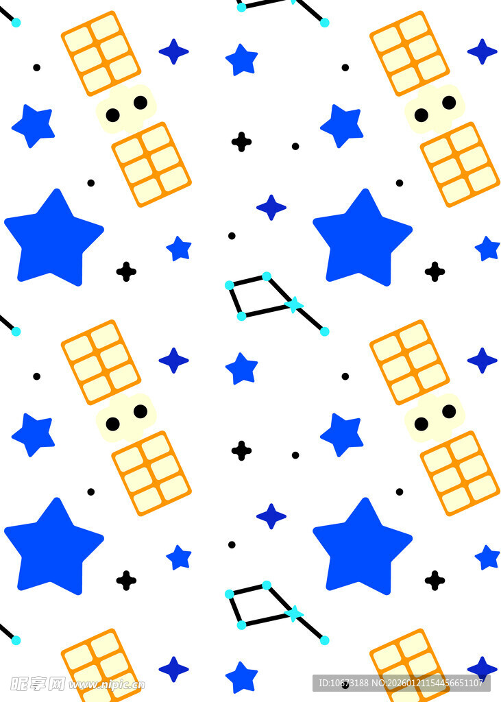 星星几何图案背景设计