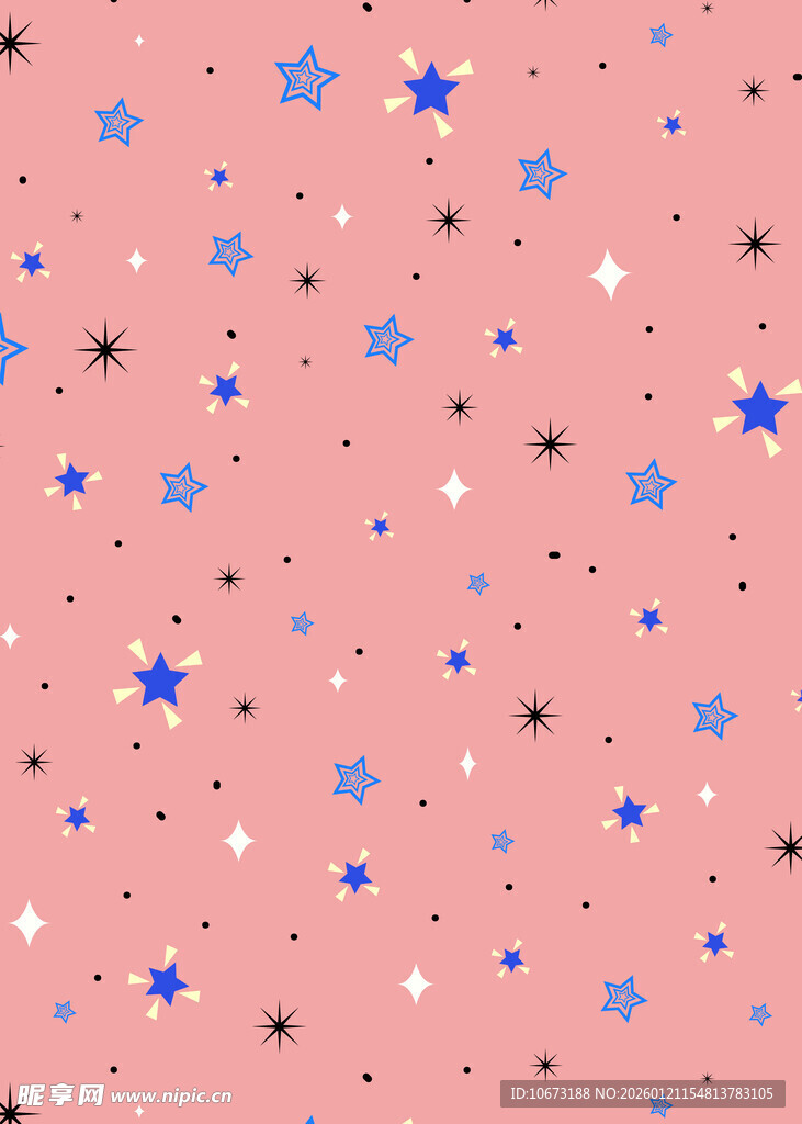 粉色背景星星图案纹理