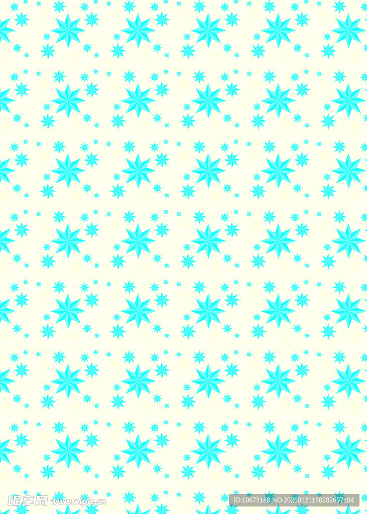 浅蓝色雪花图案背景