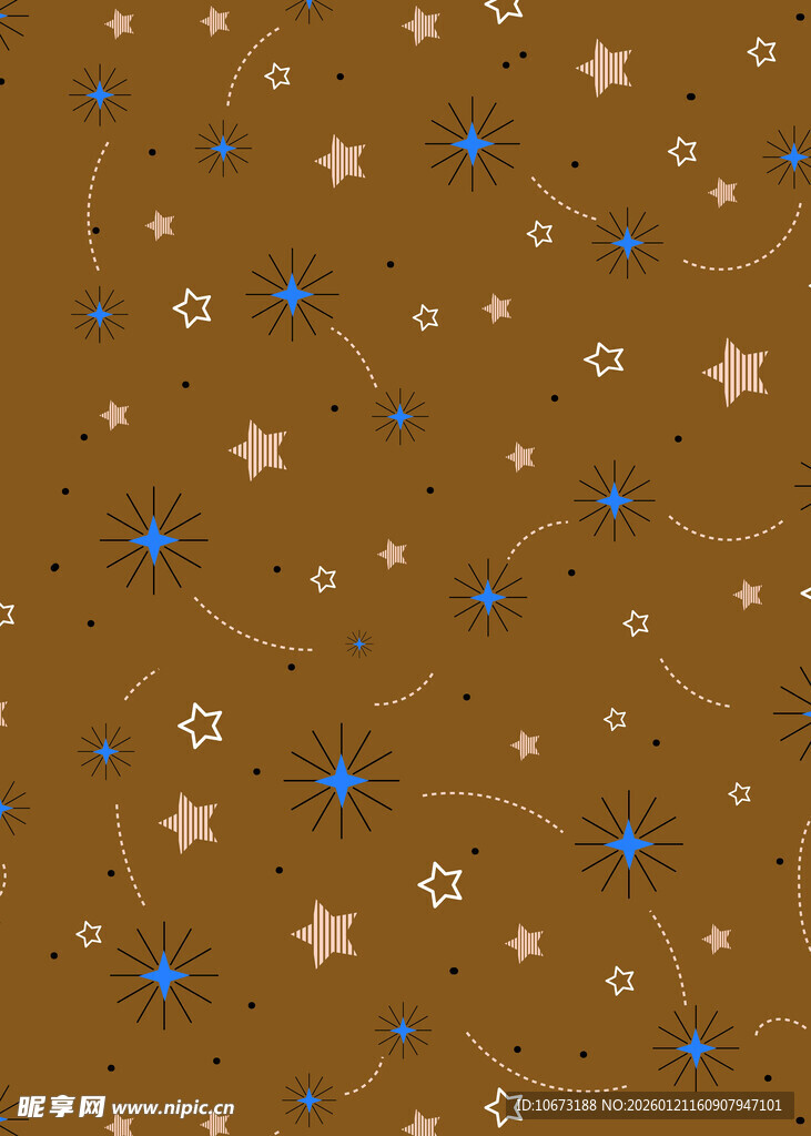 棕色背景星星图案纹理