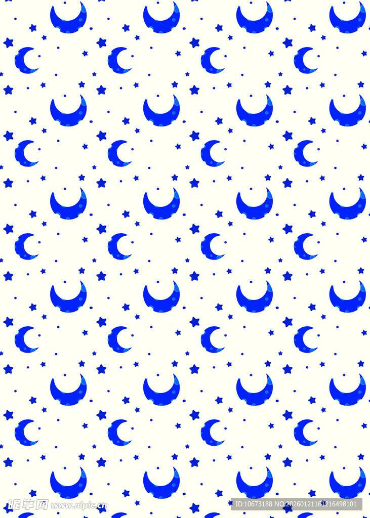 蓝色月牙图案背景纹理