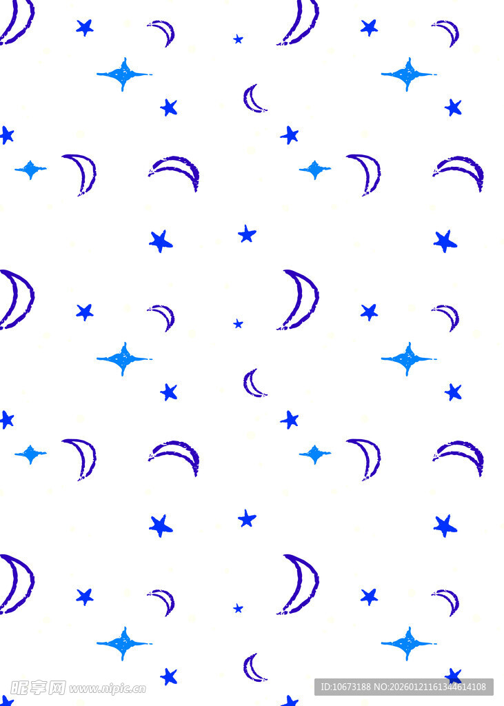 梦幻星月图案背景