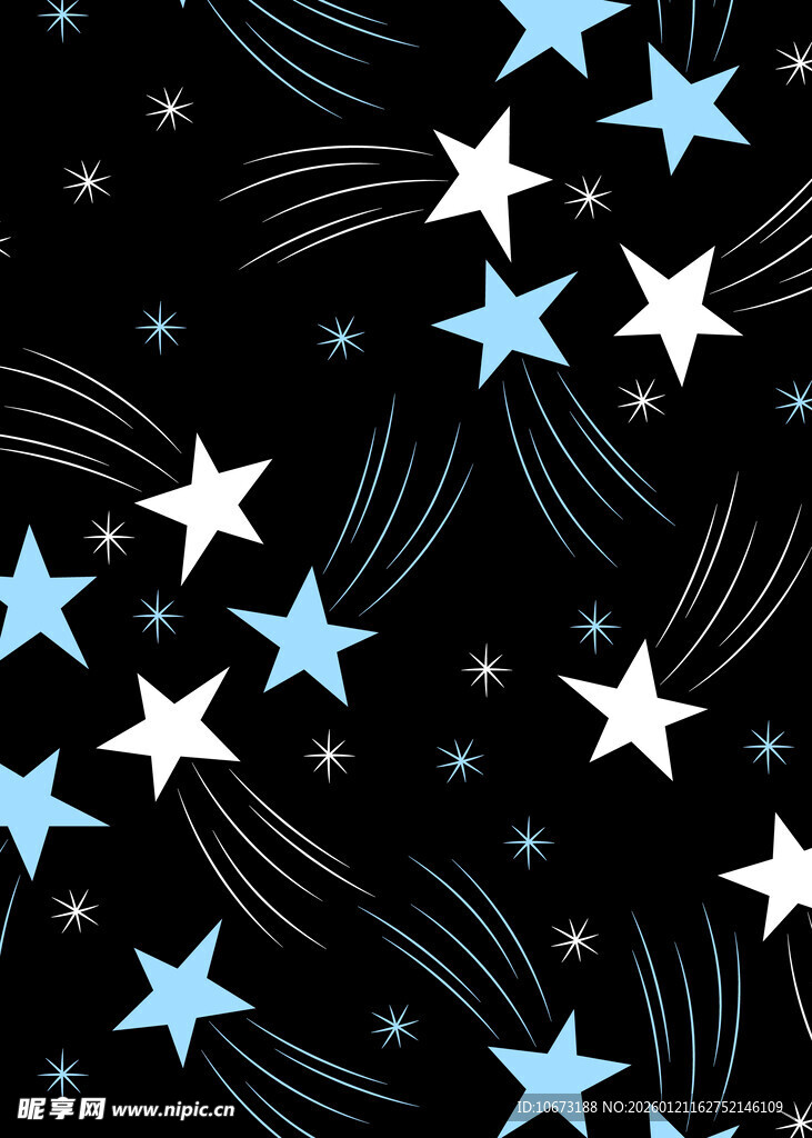梦幻星空星星图案背景