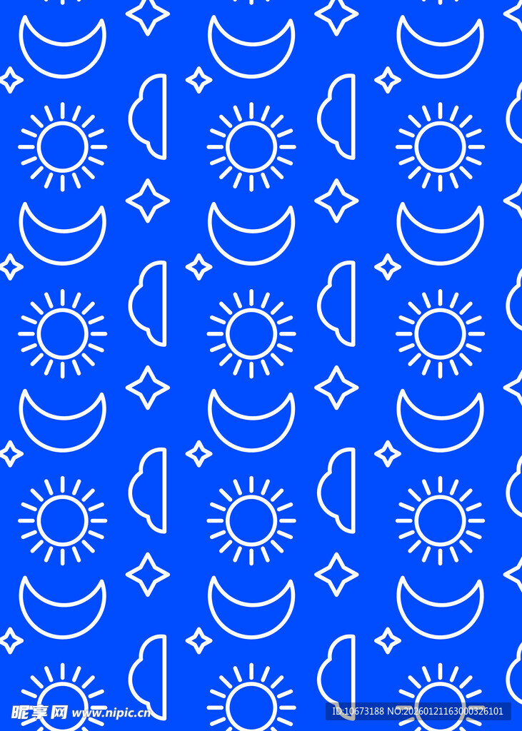 蓝色几何图案无缝背景