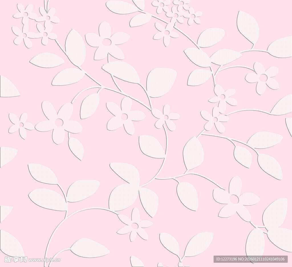 粉色花卉纹理背景图案