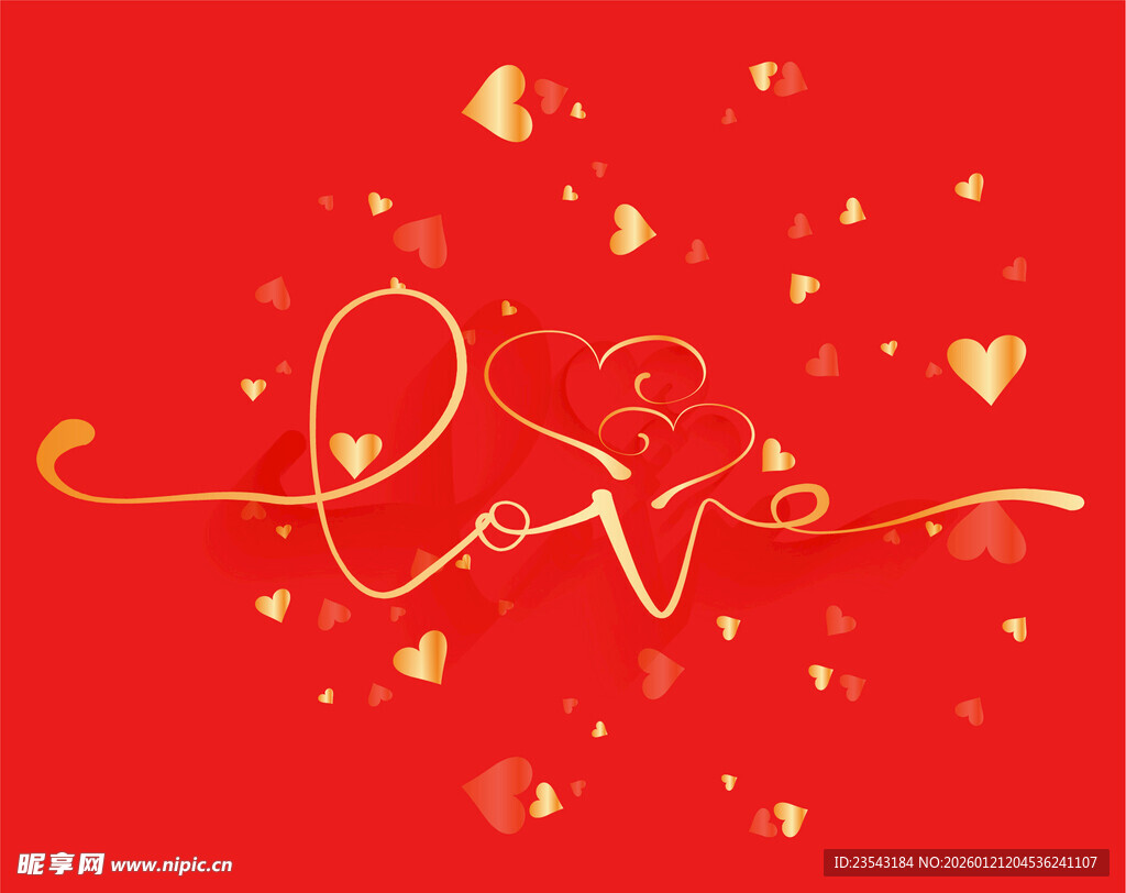 爱心LOVE浪漫背景