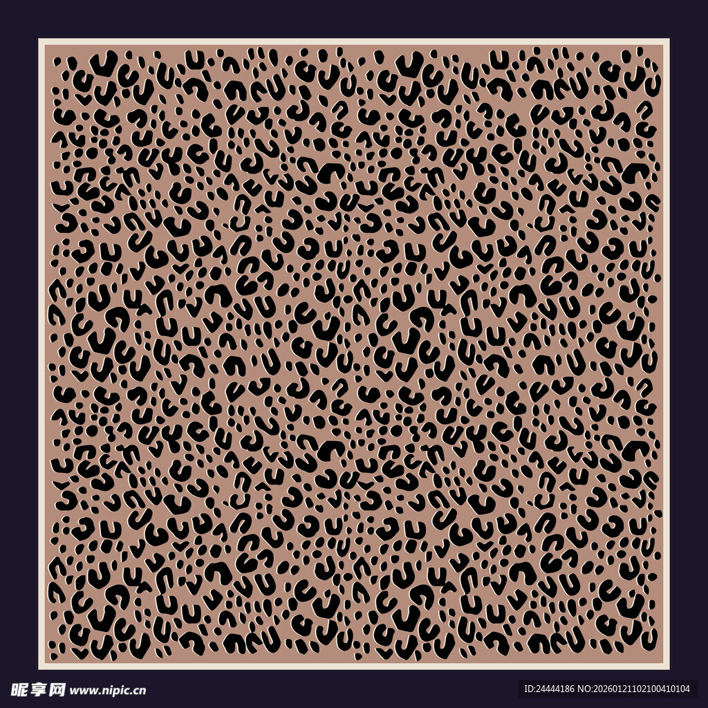 复古花纹方形图案方巾