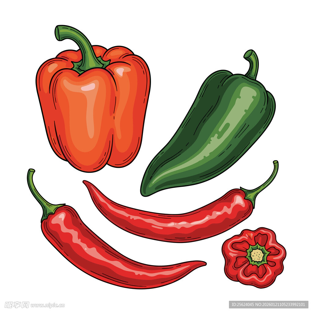卡通辣椒