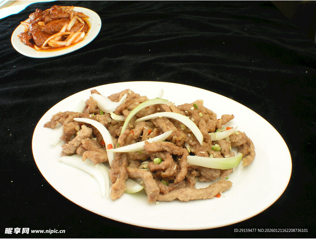 葱爆肉丝美食特写