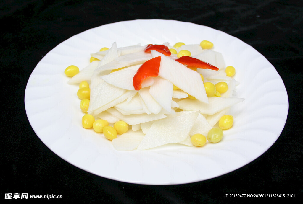 玉米笋摆盘美食