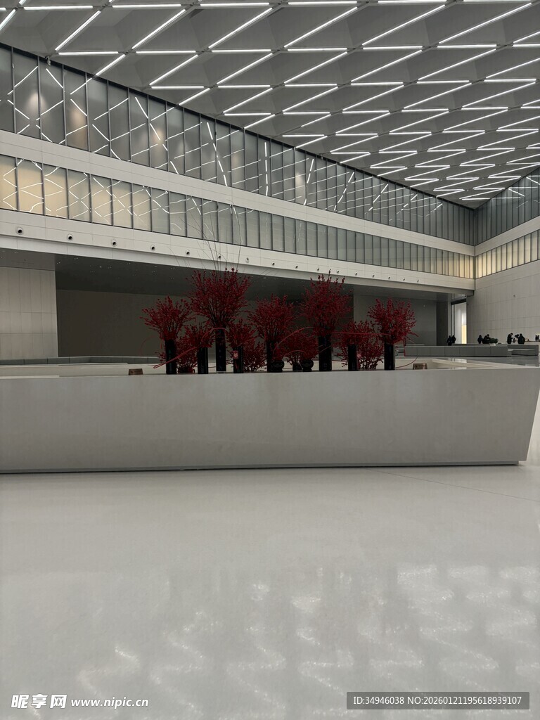 现代大厅接待区场景