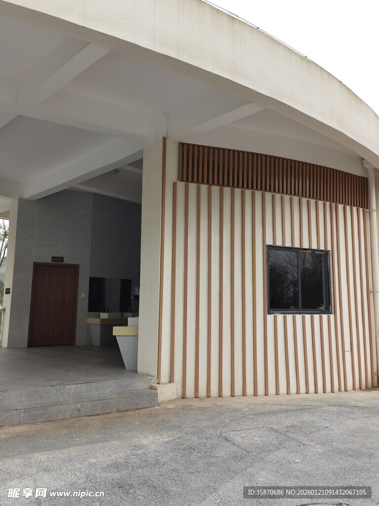 现代风格廊下建筑空间