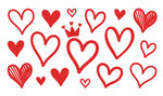 手绘爱心图案