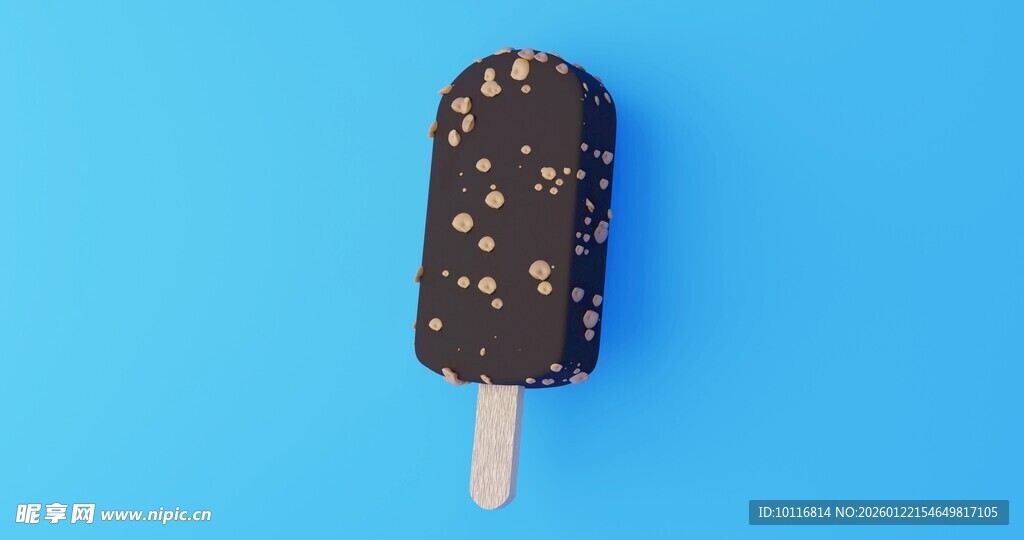 坚果巧克力冰棍