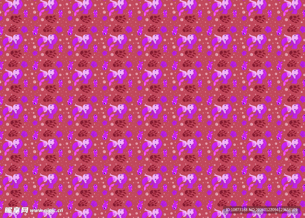 粉色渐变立体方块图案