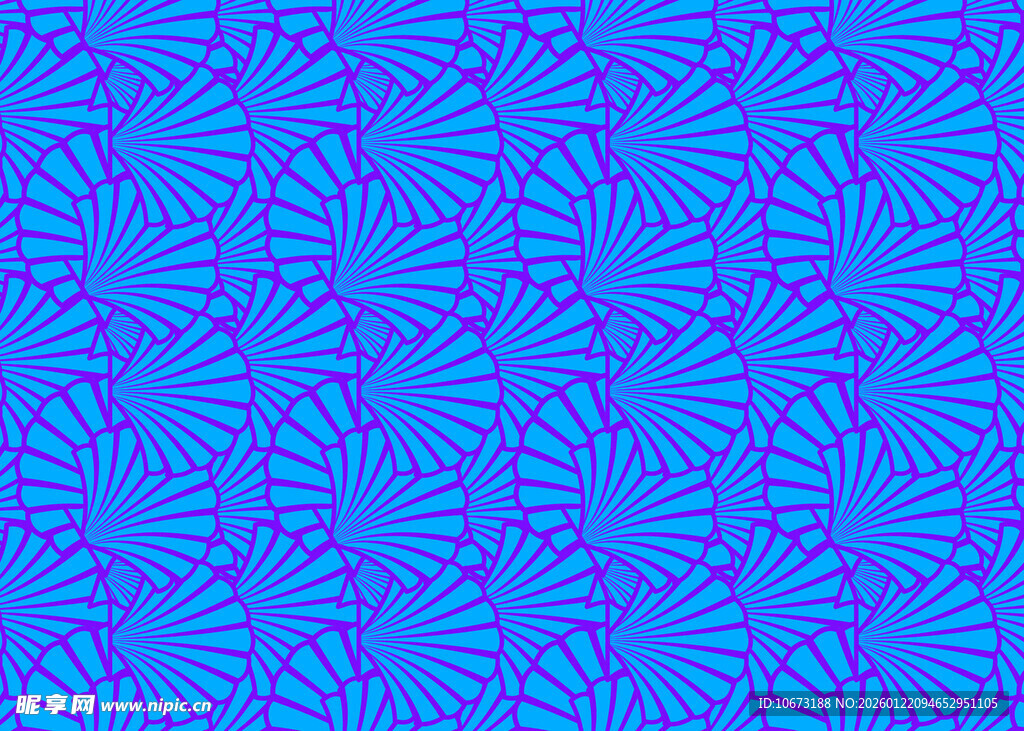 蓝色几何花纹图案背景