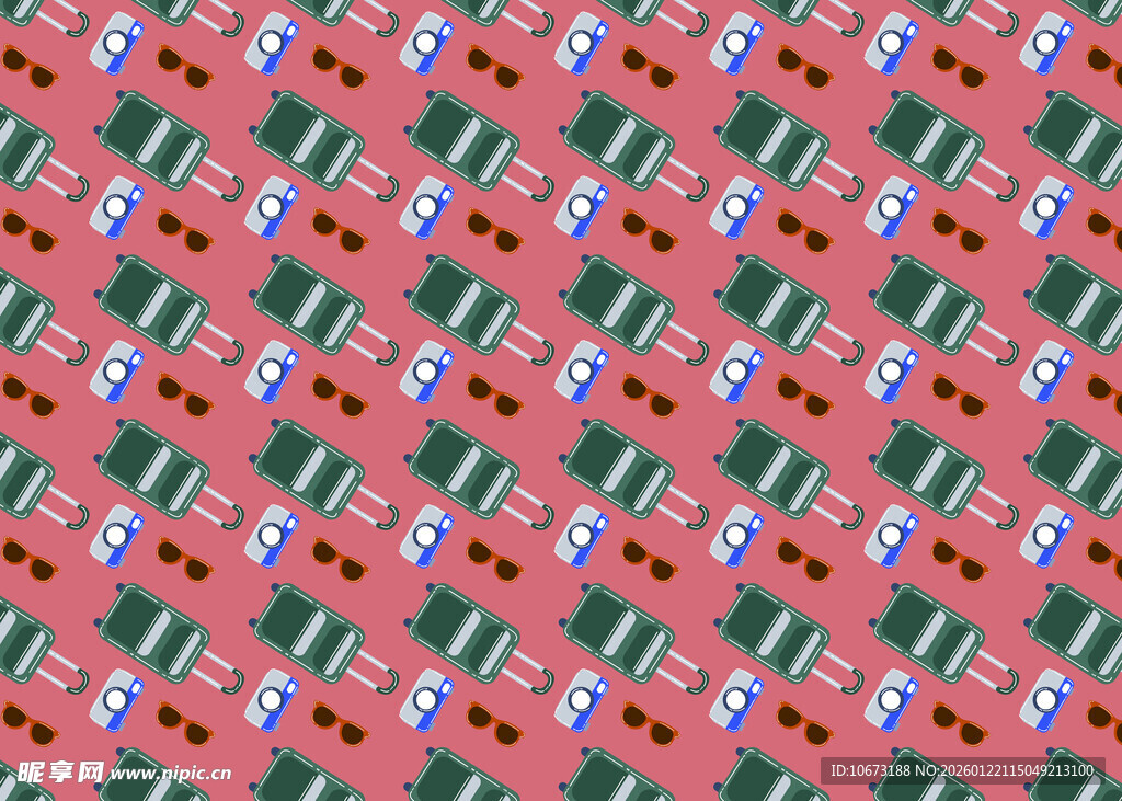 粉色底多彩图案纹理背景