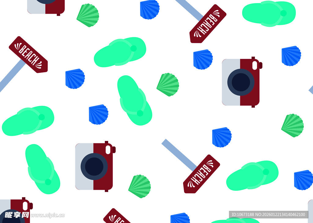 卡通风格交通元素图案