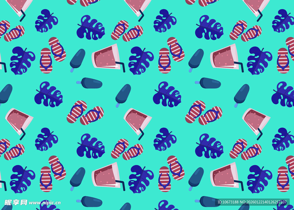 多彩手套图案背景设计