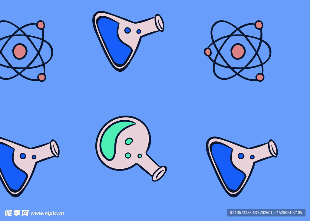 科学元素图案设计