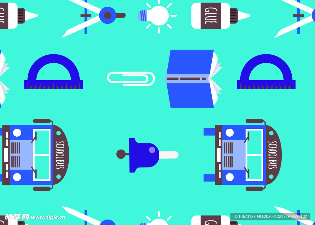 办公用品图案背景设计