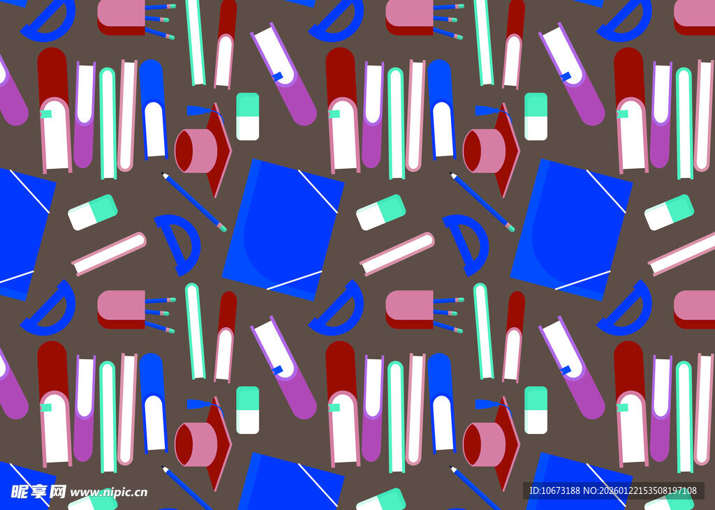 多彩医疗用品图案背景