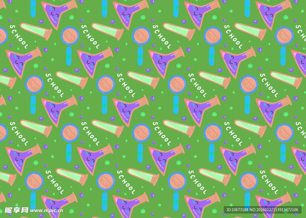 多彩鸡尾酒图案背景