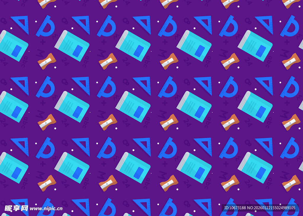 紫色背景几何图案装饰图