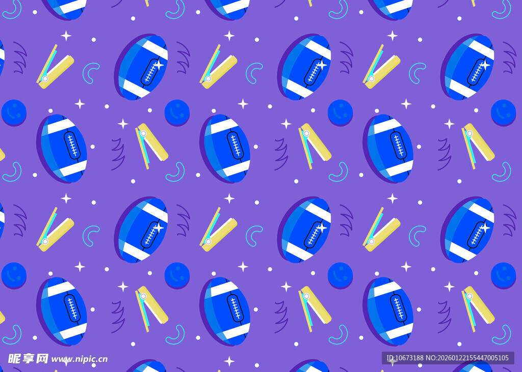 紫色背景饮料图案无缝纹理