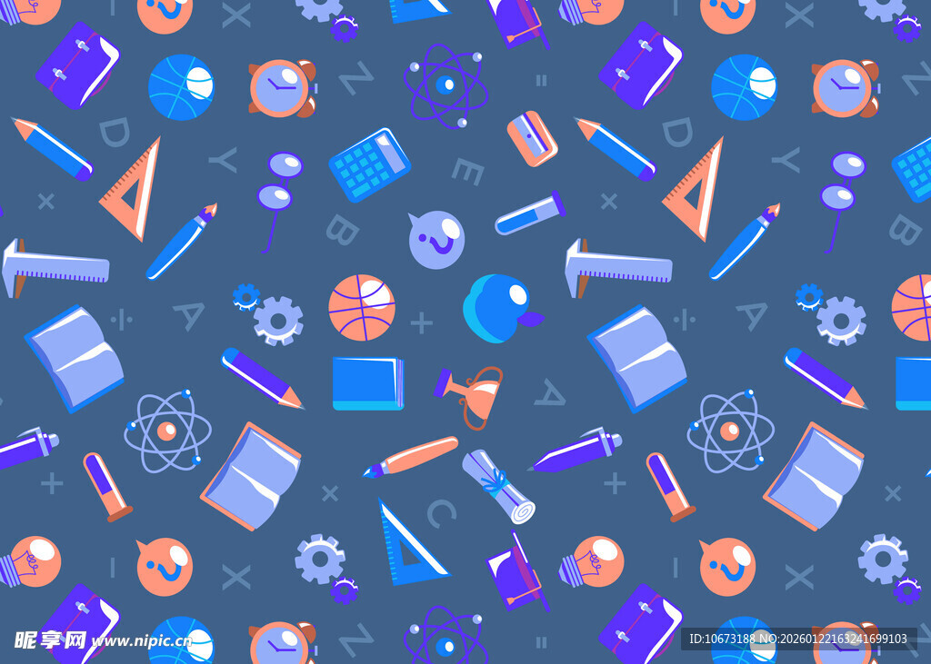 科技元素无缝图案背景