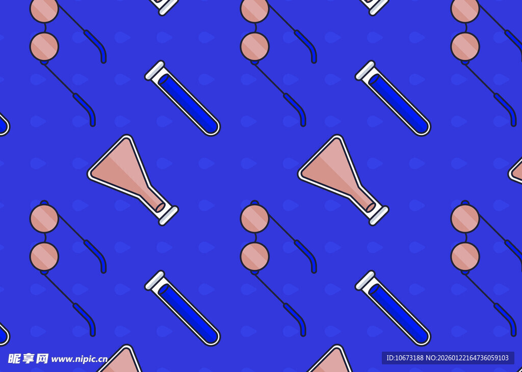 蓝色背景工具图案纹理