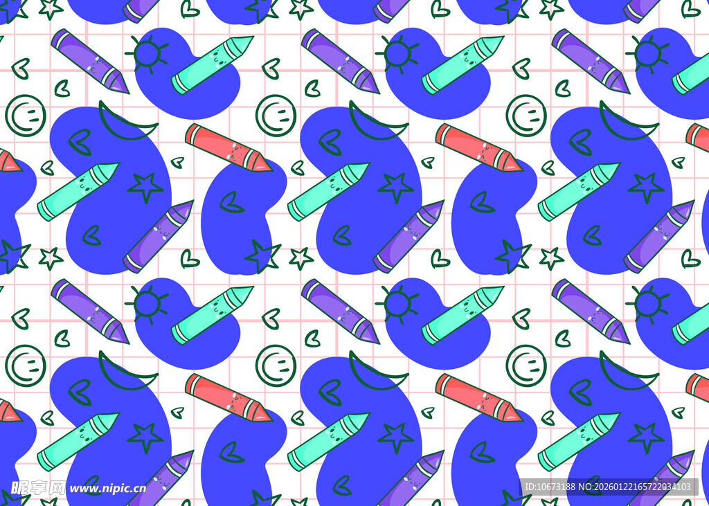 多彩乐器图案背景设计