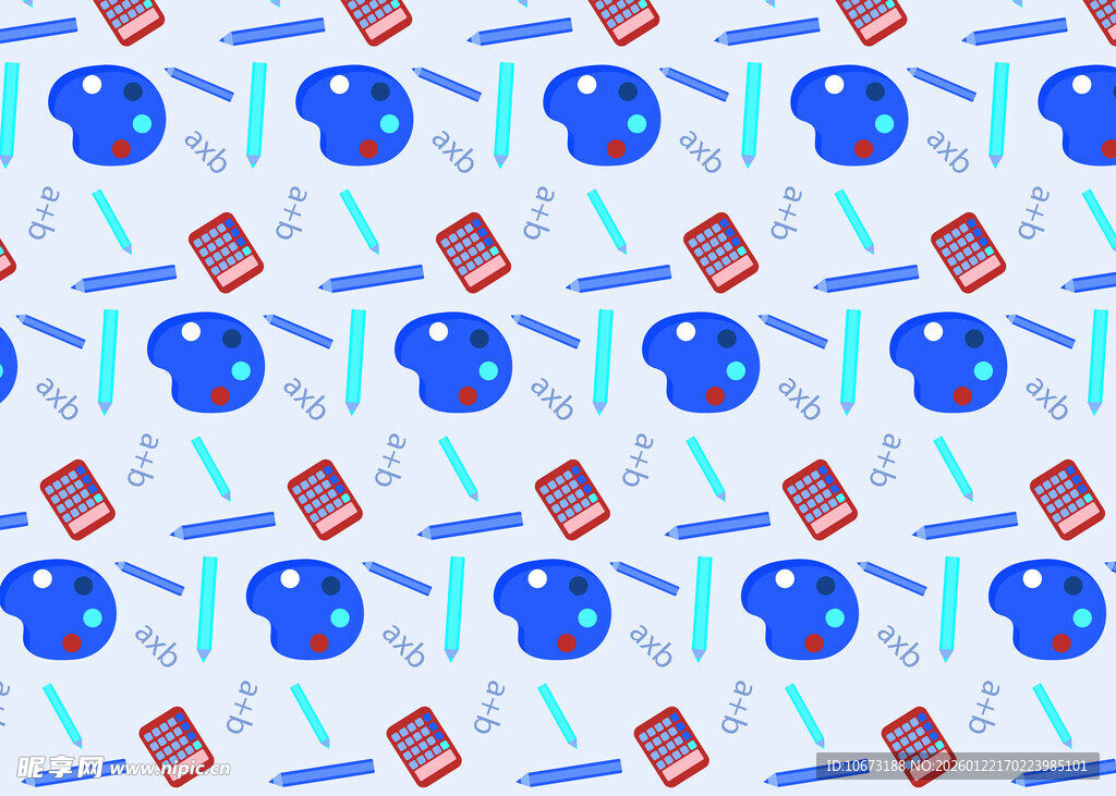 运动元素图案背景设计