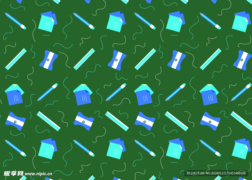 多彩工具图案背景