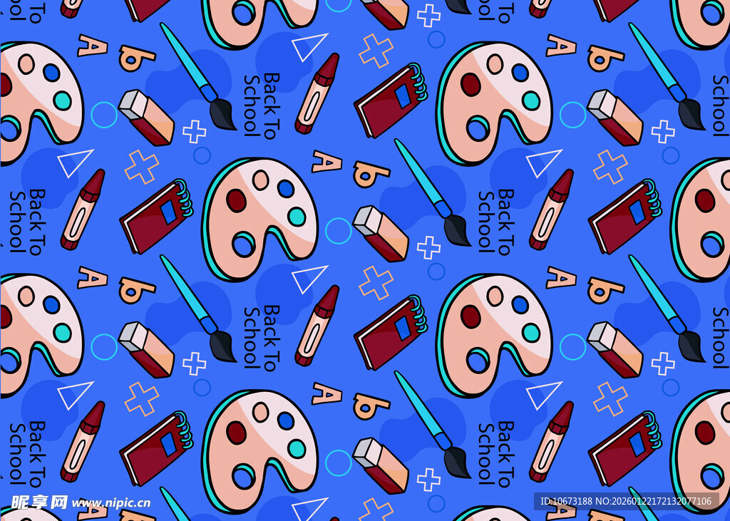 游戏元素无缝图案背景