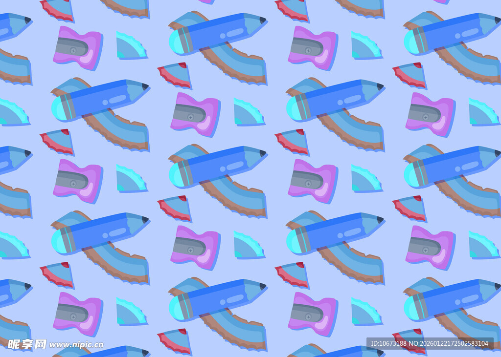 蓝色火箭图案背景纹理