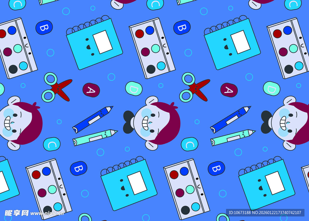 圣诞主题电子设备图案