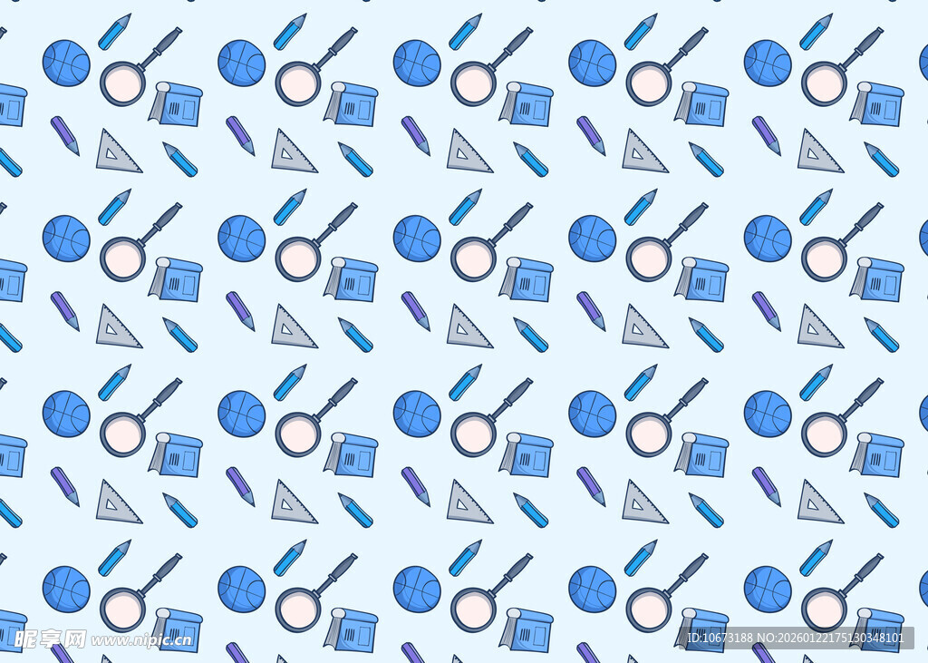 医疗工具无缝图案背景