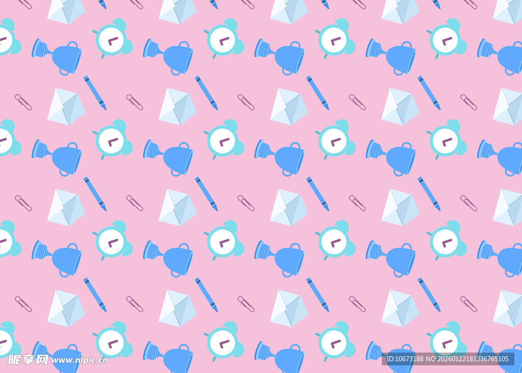 粉色爱心花朵图案背景